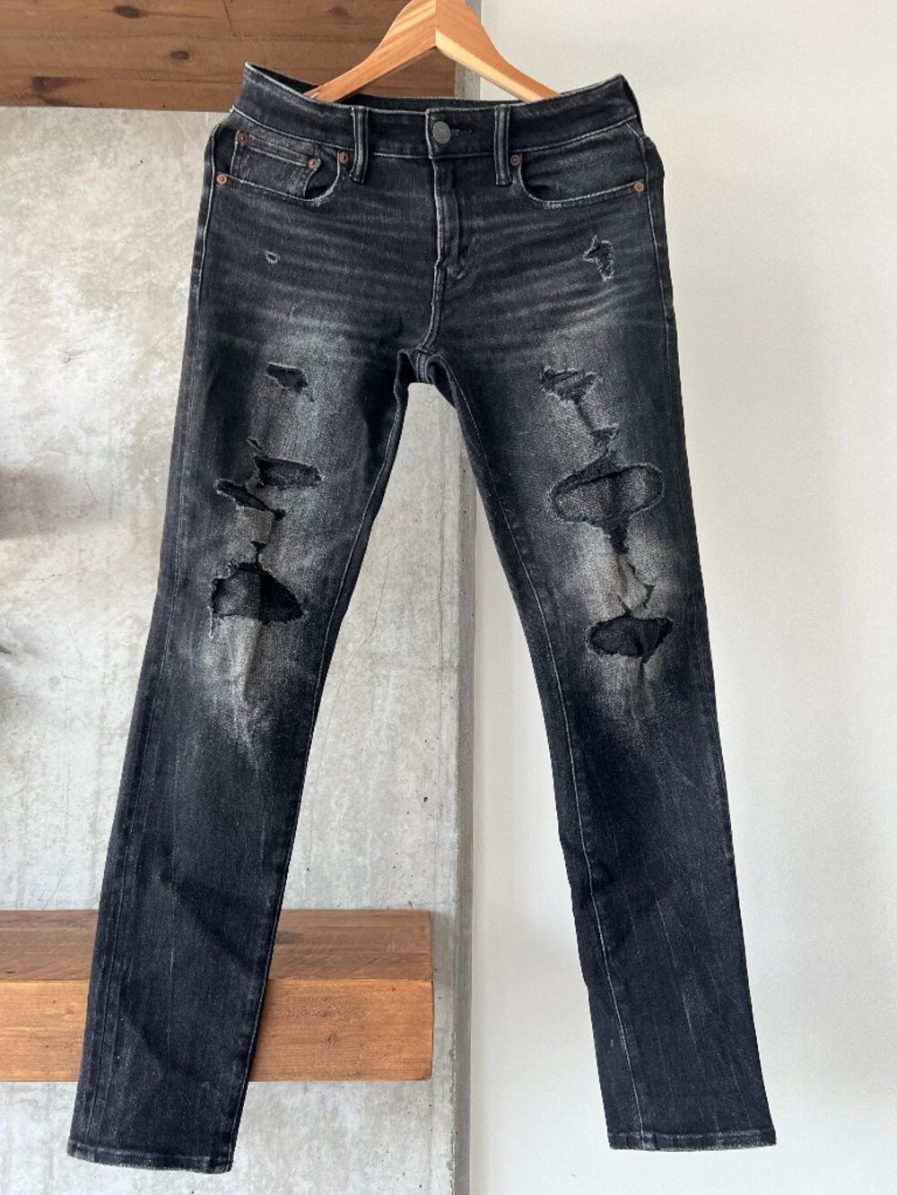 American Eagle Men's Jeans - AirFlex 360 + Ripped Slim (29 x 32)